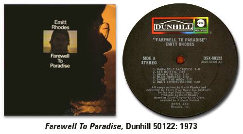 Farewell To Paradise, Dunhill 50122: 1973